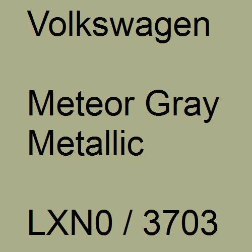 Volkswagen, Meteor Gray Metallic, LXN0 / 3703.